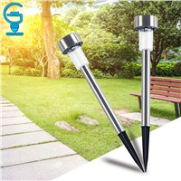 10 pieces Outdoor Stainless Steel Solar Lawn Light Changing Garden Solar Power Lamp for Landscape Path Yard Pathway Lights