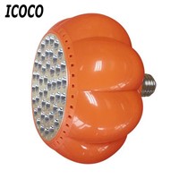 ICOCO 1pc LED Grow Light Pumpkin Shaped Plant Growth Lamp With E26 Lamp Holder For Hydroponic Organic Soil Aquatic Indoor Plants