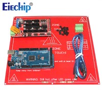 2018 3D Printer Kit for arduino Mega 2560 R3 Development Board+Heated Bed MK2B+RAMPS 1.4 Controller Control Panel AtMega2560