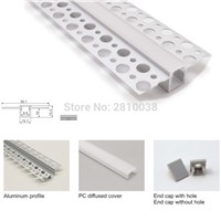 50 X1 M Sets/Lot New arrival led strip aluminium profile and Super wide T profile channel for ceiling or wall light