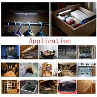 OOBEST Smart Wireless Night Light USB Rechargeable Emergency Light 10 LED Motion Sensor Lamp Cabinet Wardrobe Hallway Lamps