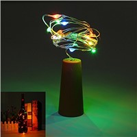 2pcs 2m 20-LED String Lights with Bottle Stopper for Glass Craft Bottle Fairy Valentines Wedding Decoration Lamp Party