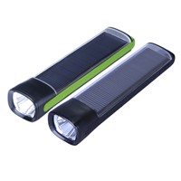 USB/Solar Powered 3W LED Flashlight 4000mAh Power Bank Outdoor Camping Hiking Lamps