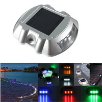 Jiguoor Waterproof Solar Powered 6 LED Outdoor Garden Ground Road Driveway Pathway Road Dock Step Light Ni-MH battery Solar Lamp