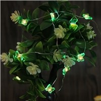 YAM 20 LED IP44 Waterproof Butterfly Copper Wire Fairy String Lights Battery Operated Xmas 2m Perfect For Festival Decoration
