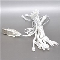 USB Light String Christmas Festival PC Home Decoration Waterproof Colorful 2M