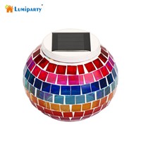 Lumiparty Waterproof Glass Ball LED RGB Solar Garden Lights for Landscape Lawn Holiday Christmas Party Decoration Outdoor Light
