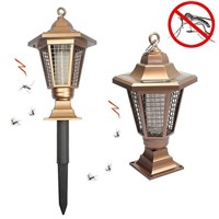 LumiParty Garden Solar Anti-Mosquito Lamp Outdoor Mosquito Killer Lamp Lawn Insect Repeller Insecticidal Repellent Electronics