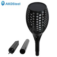 AKDSteel Torch Shape Solar LED Light Waterproof Intelligent Light-Control Induction for Outdoor Courtyard Garden Security Street