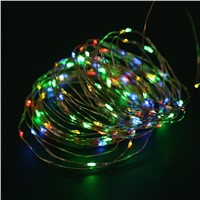 Holiday Solar Light String Sunlight Power Lamp for Garden Home Decoration Copper Wire Outdoor Fairy Lighting for Chrismas