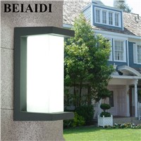 BEIAIDI IP54 10W Outdoor Led Wall Lamp Waterproof Led Porch Lights Modern Aluminum Villa Fence Garden Balcony Gateway Wall Light