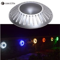 Waterproof Outdoor Solar LED Underground Lights Solar Lawn/wall Lamp UFO Lighting Security Light For Garden Decoration 6 Colors