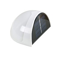 BEIAIDI 4PCS Solar Step Stair Light 6 LED Outdoor Solar Garden Porch Wall Lamp Pathway Patio Yard Deck Security Light