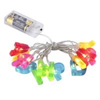 13 LED HAPPY BIRTHDAY Letters Fairy String Lights Letter Shaped Party Home Decoration Lanterns 1.3m Battery Operated Waterproof