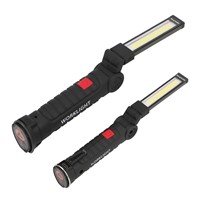 Portable COB Flashlight Torch USB Rechargeable LED Work Light Magnetic COB lanterna Hanging Lamp For Outdoor Camping