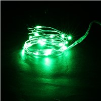 High Efficient 10M 100 LED 3AA Battery Silver Wire Decorative String Light P15