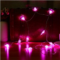 2AA/3AA Battery Operated LED Fairy String Lights 10LED/20LED Purple Spider Lights Halloween Decoration Light