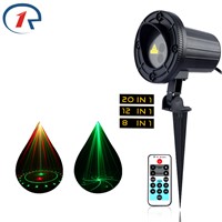 ZjRight IR Remote Red Green laser stage lights outdoor party laser light dj bar disco Hallowee Christmas holiday effect lighting