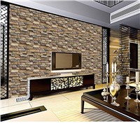 2017 New 3D Wall Paper Brick Stone Rustic Effect Self-adhesive Wall Sticker Home Decor S O12
