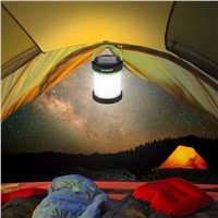 Solar Powered Portable Led Camping Lantern Lights Rechargeable Battery Collapsible Flashlight for Outdoor Hiking Tent Garden