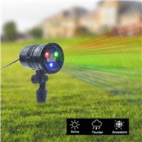 Laser Light Christmas Laser Show Projector Red Green LED Light Waterproof Outdoor for Xmas Parties Landscape Garden Decoration