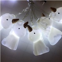 SOLLED 1m Unicorn Shape Batteries Powered LED String Lights Lanterns Lamp DIY Christmas Party Decorative Lamp