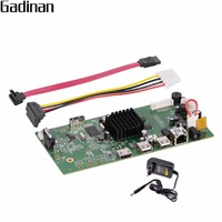 GADINAN 4CH CCTV H.265 H.264 NVR Board HI3798M Security IP NVR DIY Module 4CH 4K/4CH 5MP /4CH 4MP XMEYE P2P ONVIF Support VR