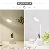 Pen Container LED Desk Lamp Touch Reading Night Light Rechargeable Modern Bedroom Bedside Fashion Table Lamp