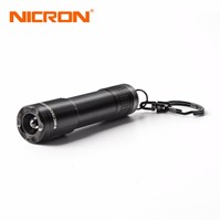NICRON Mini Key Chain Flashlight 24M Beam Distance 0.5W 20LM 1xAAA Battery 10Hours Waterproof IPX4 For Home LED Torch N1 Outdoor