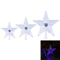 Five Pointed Star LED Light Christmas Tree Decor Light Transparent Pentagram-shaped Lamp Bedroom  Home Decoration