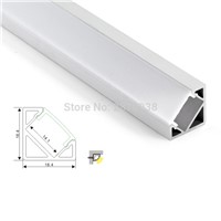 500 X 1M Sets/Lot angle shape led aluminum profile and 30 corner led channel with power place for closet or kitchen led lamp