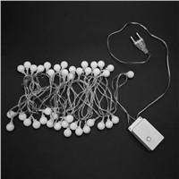 5m 40LED Luminaria Cherry Balls Fairy String Decorative Lights Battery Operated Wedding Christmas Outdoor Garland Decoration