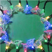20LEDs Morning Glory Solar Power String Lights for Christmas trees decoration