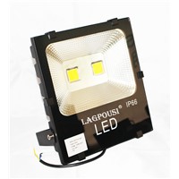 lagpousi 100W LED yellow(580 nm~595nm) Flood Light Outdoor, IP66 Waterproof Lighting LED Spotlight, 9000LM, Wall light