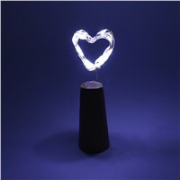 1M 10-LEDs / 2M 20leds Battery Powered Silver Wire Bottle Cork String Light with 3pcs AG13 Batteries