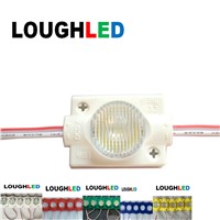 High Power Injection LED Module DC12V 1.5W  IP65 with Lens 45*15 for Double Sides Lighting Box White Red Green Blue Yellow