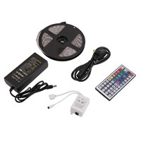 300 Led 5M 5050SMD RGB Waterproof Light Strip 44 Key Remote Control 5A Power P15