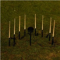 8PCS Solar Lawn Lamp Acrylic Rod Bubble LED Light Bar Powered By Solar Outdoor Lighting For Garden Park Scenic Place