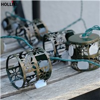 3m LED Retro Wire Light String Lights Vintage American Metal Lanterns Lamp Battery Operated Lights for Christmas Festival Decor