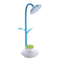 SOLLED Cute Sunflower Shaped Flexible LED Lamp, Portable USB Night Light Bedroom Desktop Lamp Phone Holder