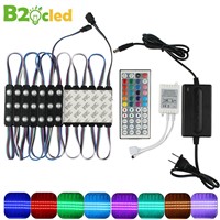 20pcs/lot LED Module Lights DC12V SMD 5050 IP65 Waterproof Light Lamp RGB 3 leds Module Lighting High-quality Advertising Lights