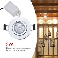 New Hot 3W RGB LED Recessed Ceiling Light Spotlight Downlight Lamp No UV Or IR