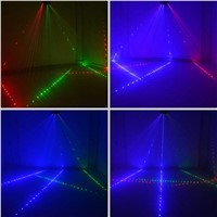 AUCD 6 Eyes 7CH DMX Sound Red Green Blue RGB Full Color Beam Laser Light Home Halloween Xmas Party DJ Show Stage Lighting Z6RGB