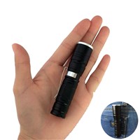 Mini Waterproof CREE XML LED Flashlight High Power 3800LM Lamp 3 Models Zoomable Camping Equipment Torch with Pen clip For AA