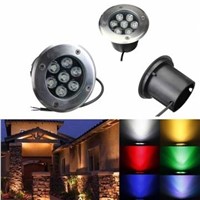 Waterproof LED Underground Light 7W Buried Recessed Floor Inground Yard Path Landscape Lighting Lamp for Outdoor Decoration
