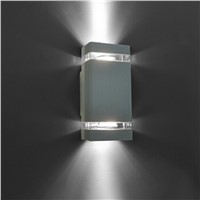 1pcs/lot LED Waterproof Outdoor Modern Wall Light Mounted 8W AC85-265V IP54 Aluminum Wall Lamp outdoor porch lighting