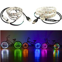 DC12V USB RGB LED Bar Lights with led strip 0.5m 1m 1.5m 2m TV background USB profile for LED strip creative bicycle light belt