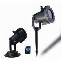 LED plug lawn lamp with remote control - sunflower plastic shell
