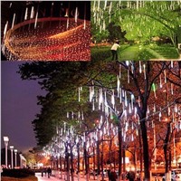 30cm LED Lights Waterproof Meteor Shower Rain 8Tube Outdoor Light Xmas Tree