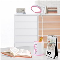 Pen Container LED Desk Lamp 3W Touch Switch 3 Dimmer Levels with USB Port Cord DC 5V Reading Desk Lamp Night Light Kids Gift